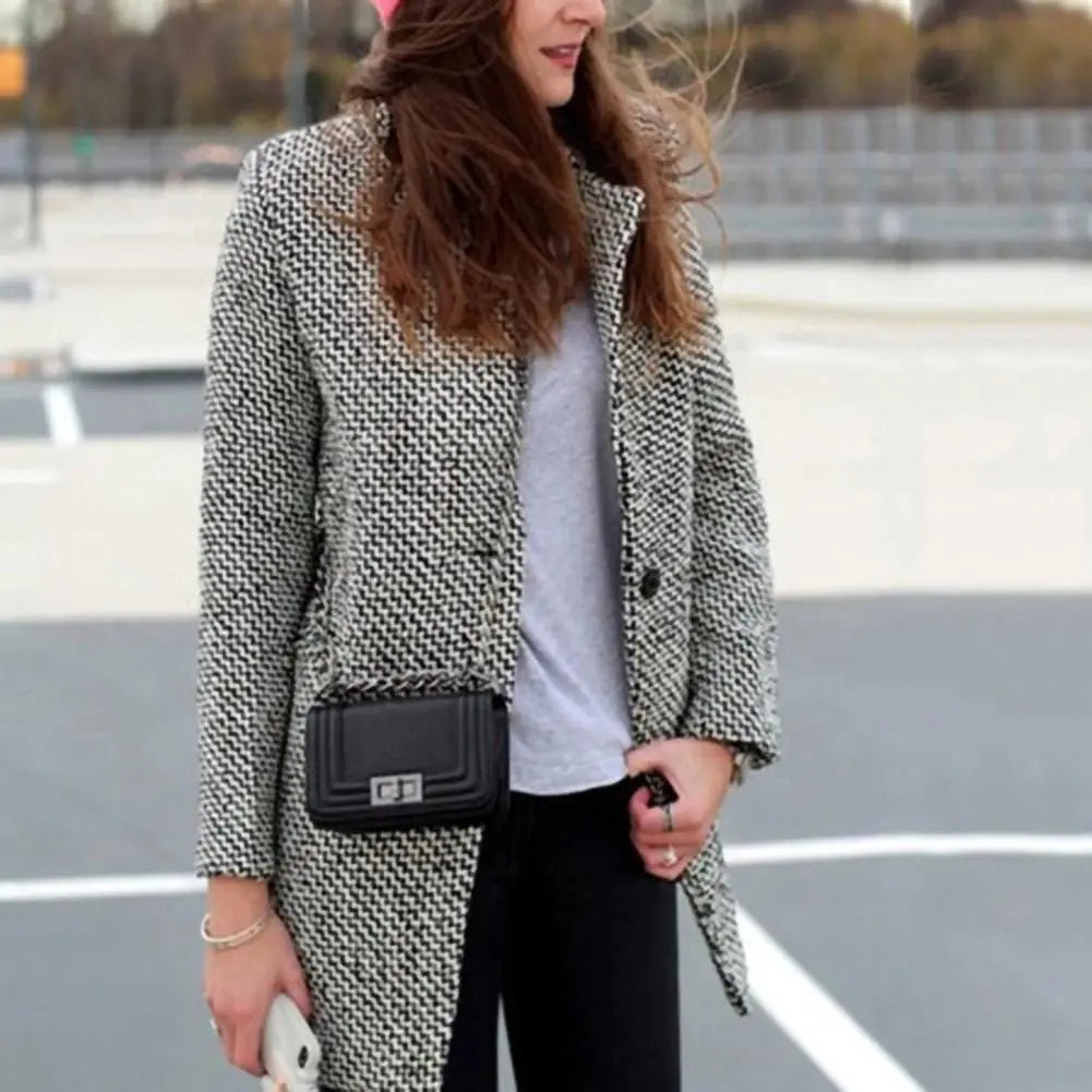 CHESKA® | Long Wool Coat