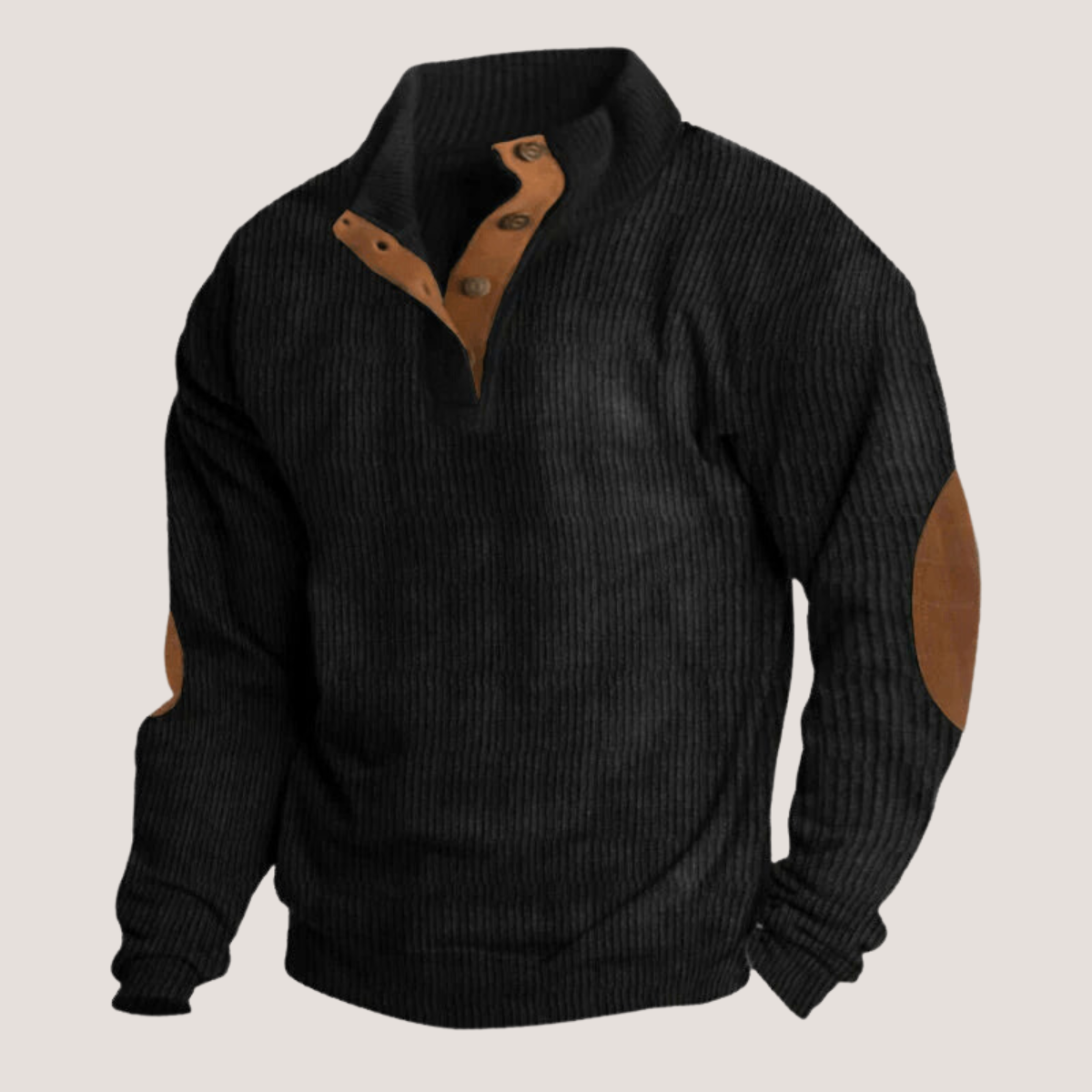 FRIEDRICH® | Gerippter Knopfpullover