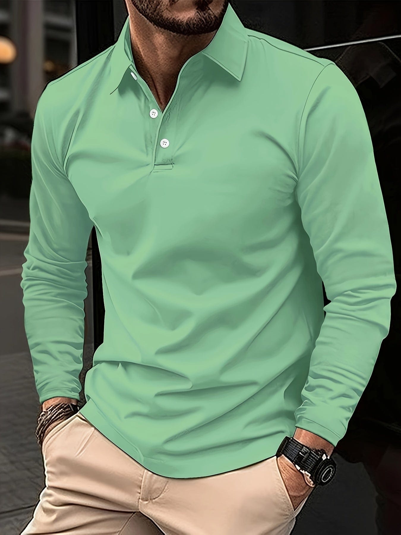 Cyrus Long-Sleeve Collared Shirt