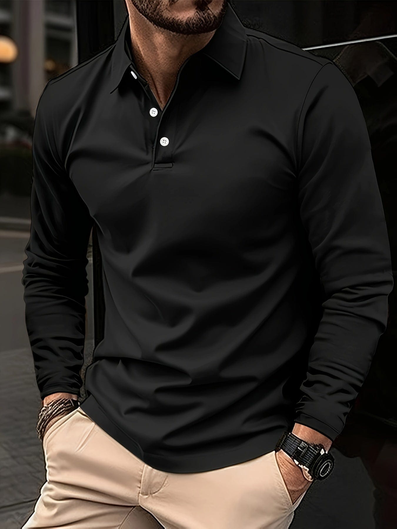 Cyrus Long-Sleeve Collared Shirt